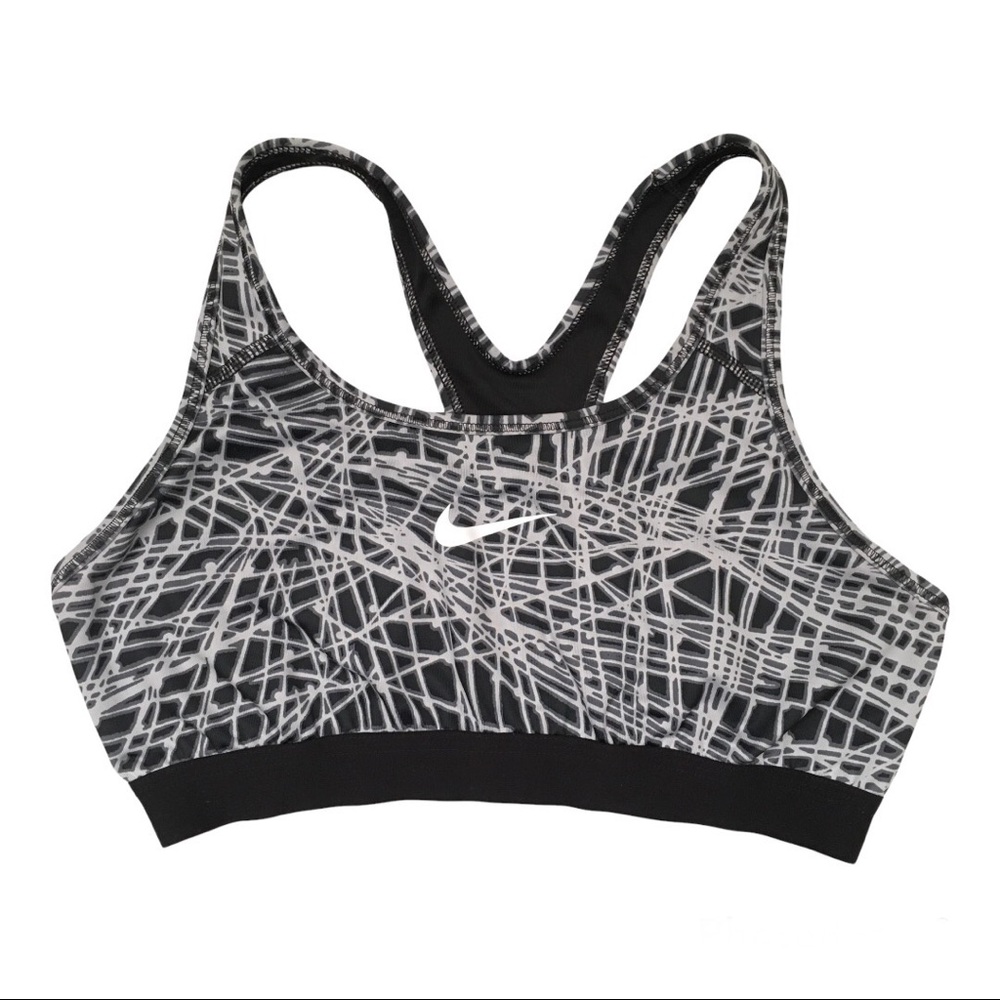 Nike Dri-Fit Gray Racerback Large Sports Bra